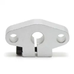 Soporte con brida SHF8 de aluminio para varilla lisa de 8 mm