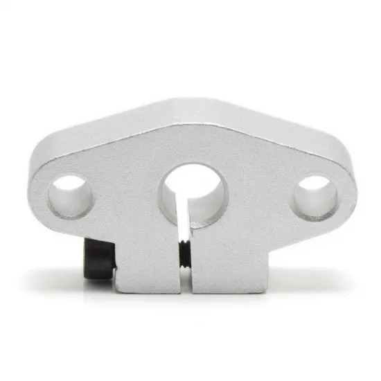 Soporte con brida SHF8 de aluminio para varilla lisa de 8 mm