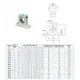 Soporte de aluminio SK10 para varilla lisa de 10 mm