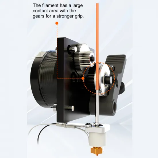 Extrusor directo Trianglelab TBG-AIR 8,44:1 con motor LDO y hotend V6 — 1,75 mm