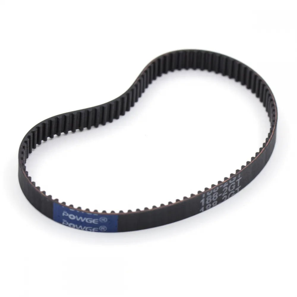 Correa dentada cerrada GT2 POWGE 188-2GT de 188 mm, 94 dientes y 6 mm de ancho