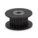Polea loca dentada GT2 POWGE 20T con rodamiento para correa de 6 mm, DI 3 mm