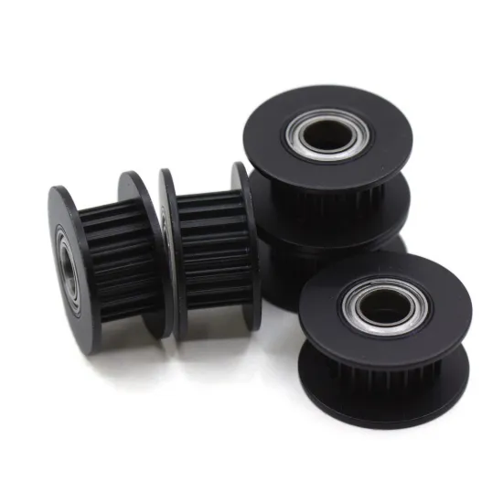 Polea loca dentada GT2 POWGE 20T con rodamiento para correa de 6 mm, DI 5 mm