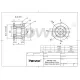 Polea loca dentada GT2 POWGE 20T con rodamiento para correa de 6 mm, DI 5 mm