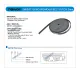 Correa dentada GT2 POWGE de 9 mm reforzada con fibra de vidrio, 1 m