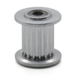 Polea loca dentada GT2 16T con rodamiento para correas de 9 y 10 mm, DI 3 mm