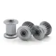 Polea loca dentada GT2 16T con rodamiento para correas de 9 y 10 mm, DI 3 mm