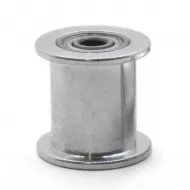 Polea loca lisa GT2 tamaño 16T con rodamiento para correas de 9 y 10 mm, DI 3 mm