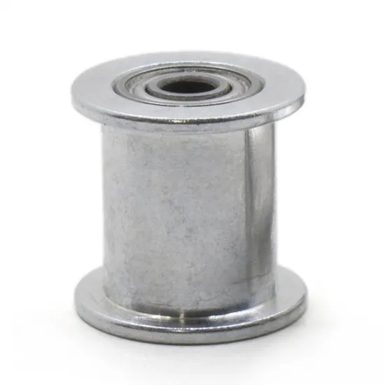 Polea loca lisa GT2 tamaño 16T con rodamiento para correas de 9 y 10 mm, DI 3 mm