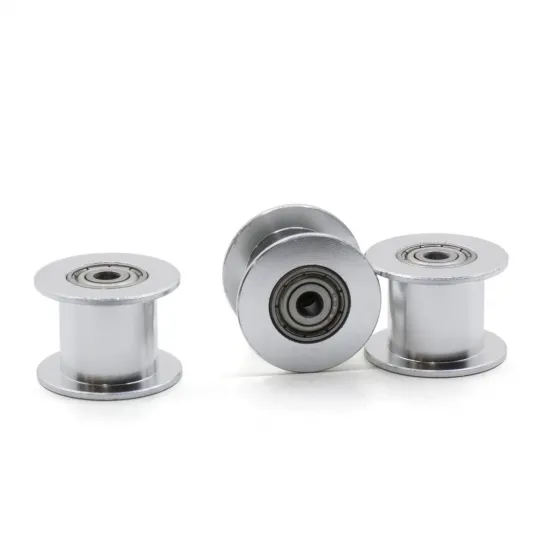 Polea loca lisa GT2 tamaño 20T con rodamiento para correa de 10 mm, DI 3 mm