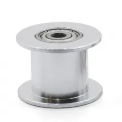Polea loca lisa GT2 tamaño 20T con rodamiento para correa de 10 mm, DI 3 mm