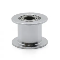 Polea loca lisa GT2 tamaño 20T con rodamiento para correa de 10 mm, DI 5 mm