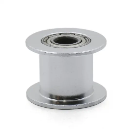 Polea loca lisa GT2 tamaño 20T con rodamiento para correa de 10 mm, DI 5 mm
