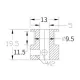 Polea motriz GT2 16T para correa de 9 y 10 mm, eje de 5 mm