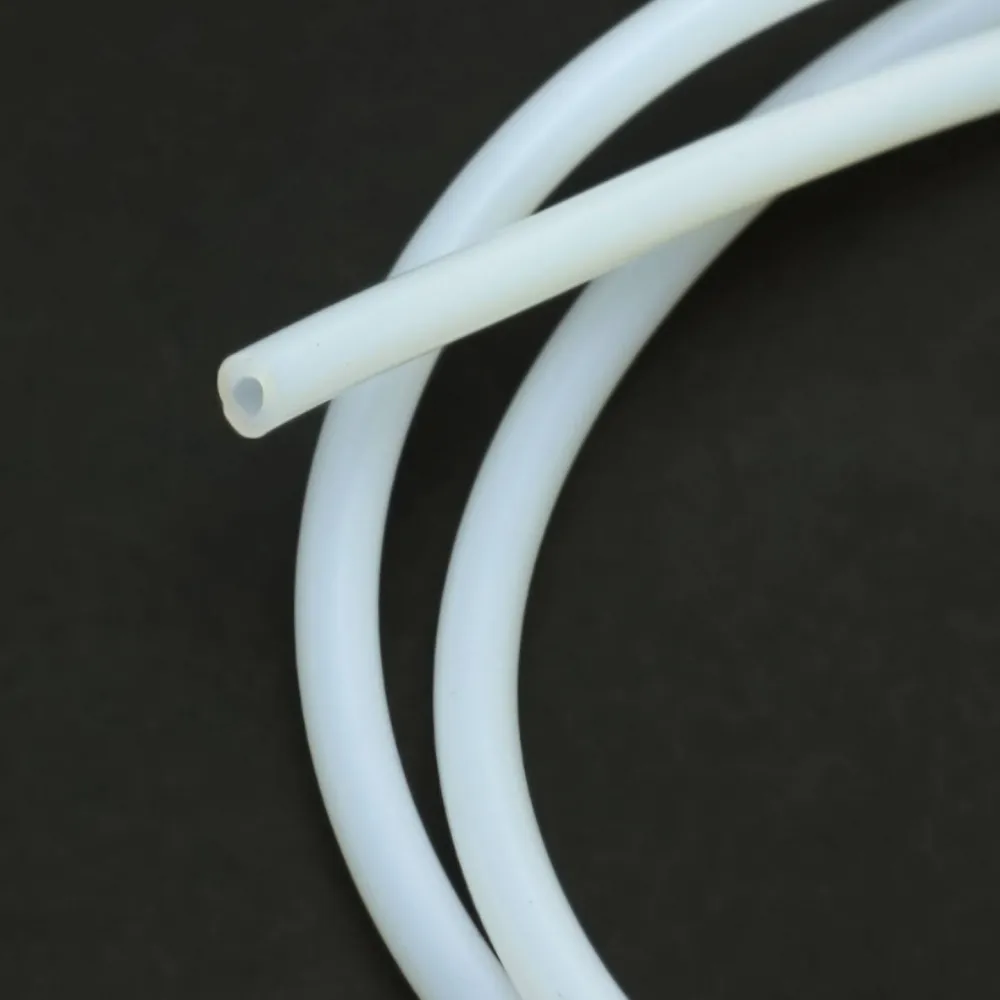 Tubo guía blanco de PTFE con 4 mm de diámetro exterior y 3 mm de diámetro interior