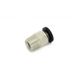 Conector Bowden BSP PC4-01 pasante para tubo PTFE de 4 mm y filamento de 1,75 mm