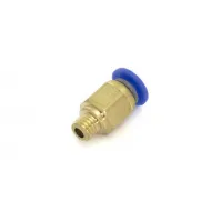 Conector Bowden PC4-M6 con tope interno para tubo PTFE de 4 mm y filamento de 1,75 mm