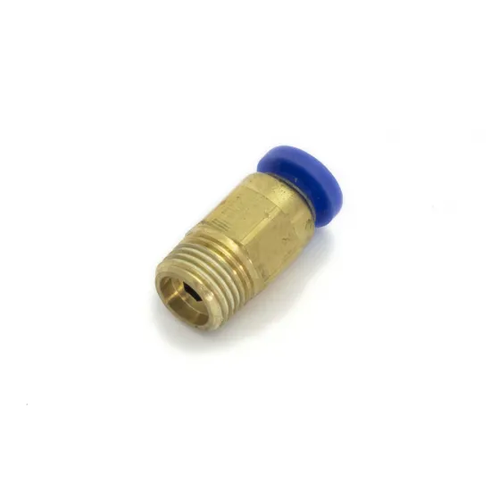 Conector Bowden PC4-M10 con tope interno para tubo PTFE de 4 mm y filamento de 1,75 mm