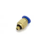 Conector Bowden BSP PC4-M5 con tope interno para tubo PTFE de 4 mm y filamento de 1,75 mm