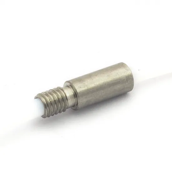 Garganta M6 Ø7 mm con PTFE pasante para hotend dual