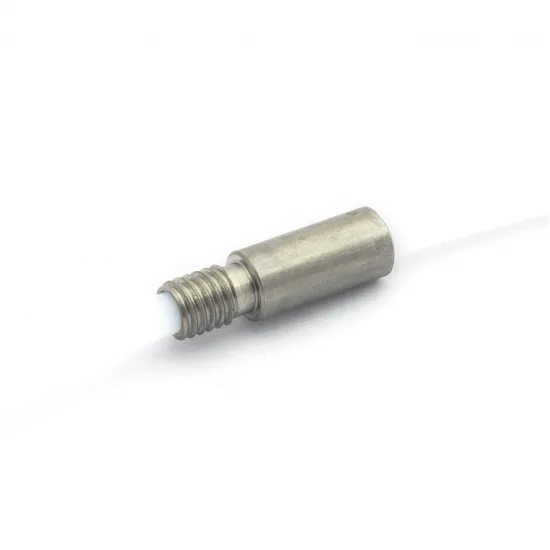 Garganta M6 Ø7 mm con PTFE pasante para hotend dual