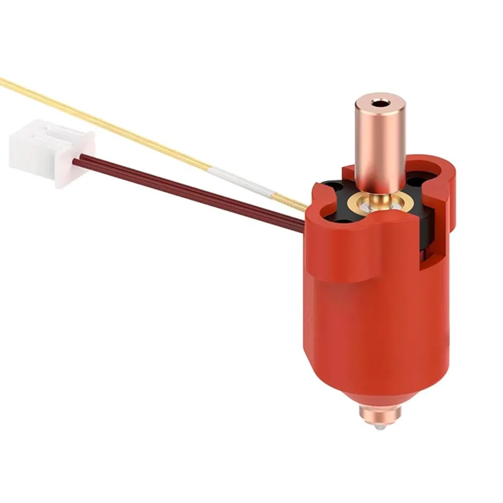 Kit de hotend cerámico con funda roja y conectores para Creality K1 y K1 Max