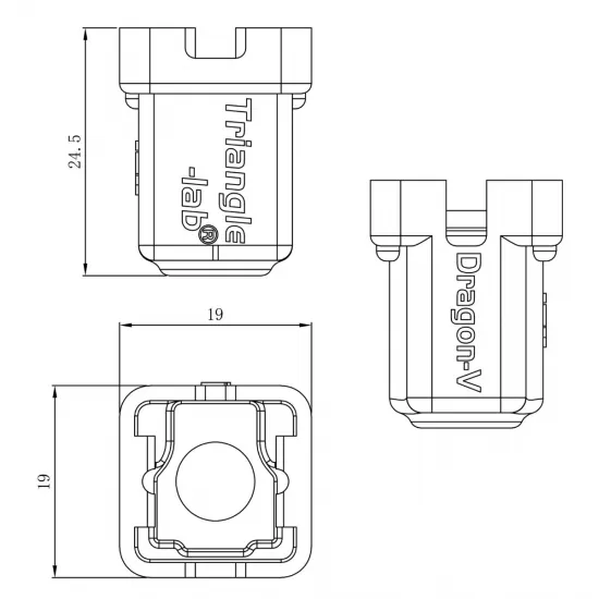 Calcetín aislante para hotend Dragon ACE