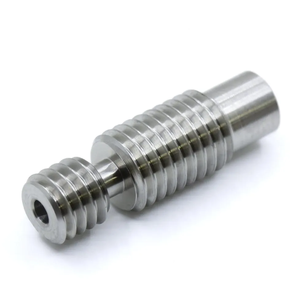 Garganta all-metal de titanio con roscas M6 y M7 para hotend tipo V6