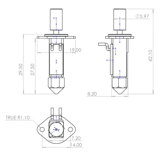 Hotend Kit CHCB-OT - Compatible con Creality K1 / K1 MAX / CR-M4 / Ender 3 V3 / Ender 3 S1 / CR-10 Smart Pro