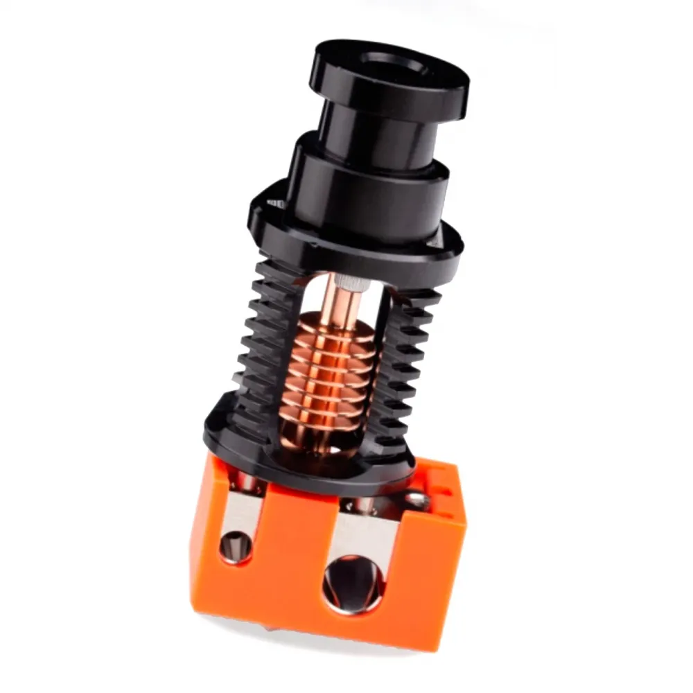 Hotend Trianglelab Dragon V2.0 Standard Flow con garganta cerámica y calcetín naranja