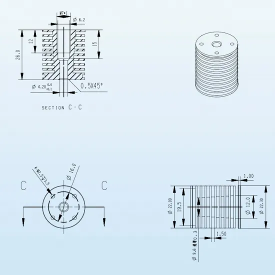 Trianglelab V6DM Aluminium Heatsink – M7 Thread and M2.5 Top Mounting