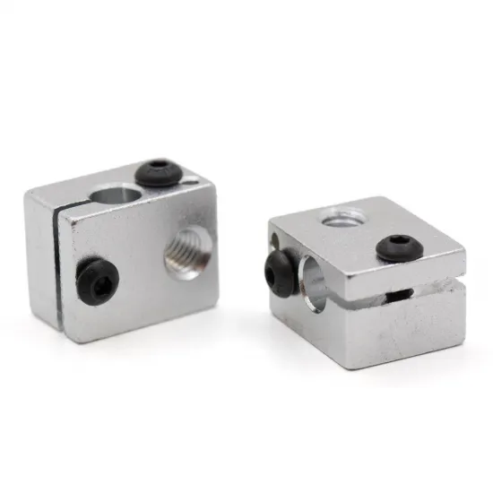 Bloque calefactor V6 para termistor, rosca M6, compatible con V5 y V6