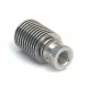 Disipador V6 para extrusión Bowden con rosca M7 y guía para tubo PTFE