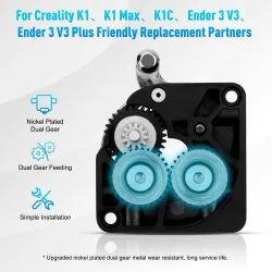 Juego de 2 engranajes metálicos para extrusor Creality K1, K1C, K1 Max y Ender-3 V3/Plus