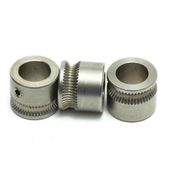 Engranaje tractor MK7 de acero inoxidable Ø8 mm para filamento de 1,75 mm y 3,00 mm