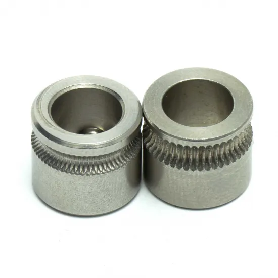 Engranaje tractor MK7 de acero inoxidable Ø8 mm para filamento de 1,75 mm y 3,00 mm