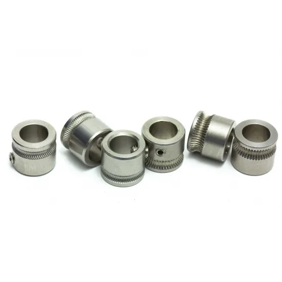 Engranaje tractor MK7 de acero inoxidable Ø8 mm para filamento de 1,75 mm y 3,00 mm