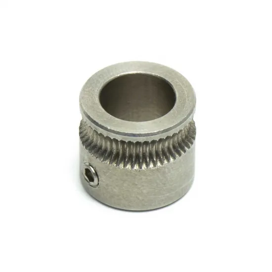 Engranaje tractor MK7 de acero inoxidable Ø8 mm para filamento de 1,75 mm y 3,00 mm