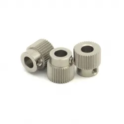Polea extrusora MK de 36 dientes en acero inoxidable