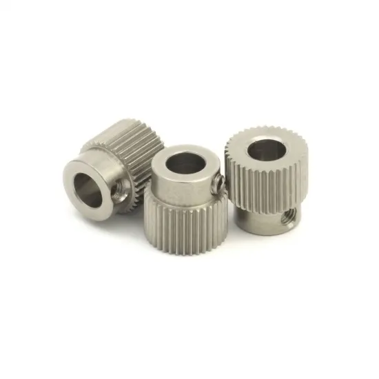 Polea extrusora MK de 36 dientes en acero inoxidable
