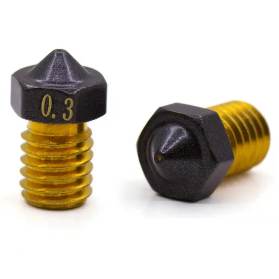 Boquilla V6 de Brass con recubrimiento exterior antiadherente - 0,3 mm