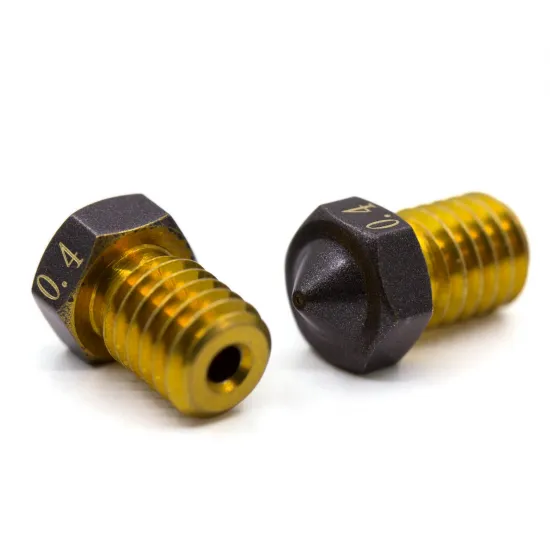 Boquilla V6 de Brass con recubrimiento exterior antiadherente - 0,4 mm