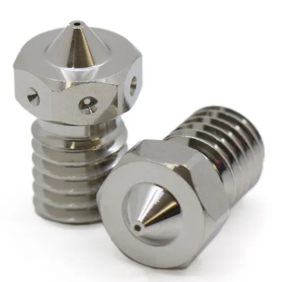 Nozzle - Boquilla de cobre plateado para filamento 1.75mm - 0.4mm