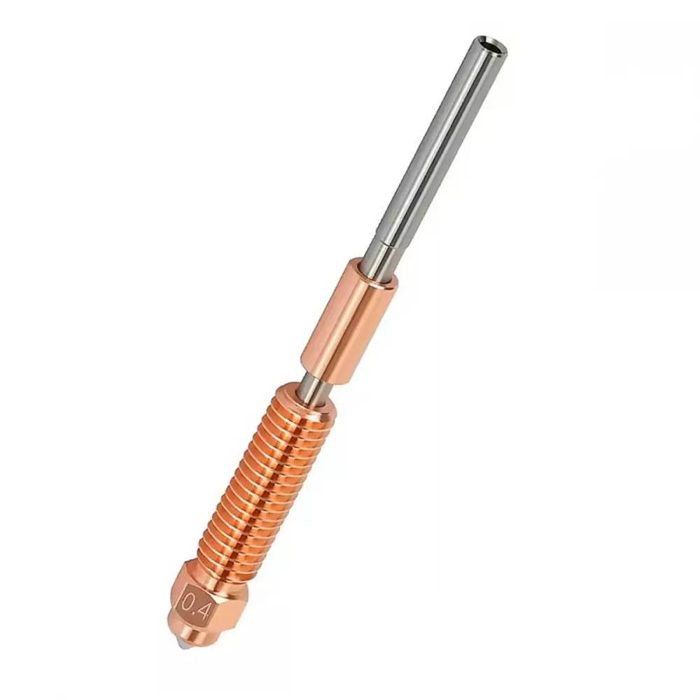 Boquilla integrada trimetal compatible con hotend Creality tipo Unicorn y salida de 0,4 mm