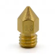 Boquilla MK8 de Brass M6 × 1 para filamento de 1,75 mm - 0,3 mm