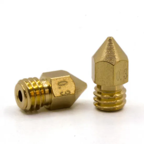 MK8 Brass nozzle M6 × 1 for 1.75 mm filament - 0.3 mm