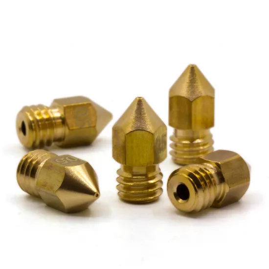 Boquilla MK8 de Brass M6 × 1 para filamento de 1,75 mm - 0,5 mm