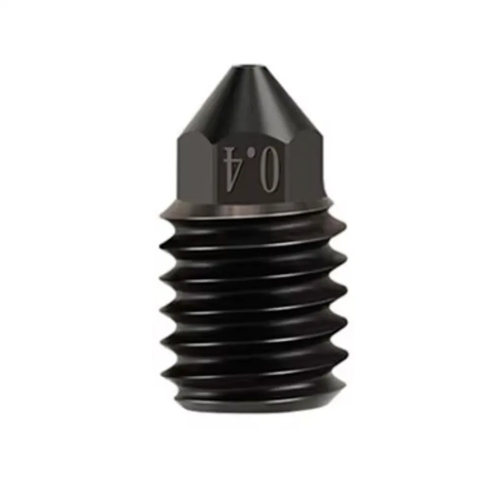Boquilla TZ-V6 2.0 de acero endurecido marcada con salida nominal de 0,4 mm