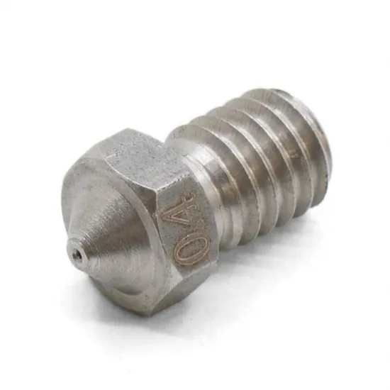 Boquilla V6 de acero inoxidable para filamento de 1,75 mm - 0,4 mm