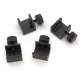 Clip metálico negro ajustable con tornillo para cristal y cama caliente - abertura 10 mm